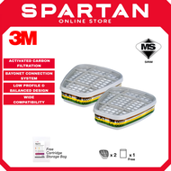 3M 6059 ABEK1 Gas & Vapour Filter Cartridges | Multi-Gas Respirator Protection | 3M Bayonet Filter