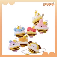 [LINE FRIENDS] BT21 Honey Bee Tape measure Bag charm (Koya / RJ / Shooky / Mang / Chimmy / Tata / Co