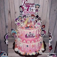 Kue ulang tahun cake tart L.O.L Surprise lol surprise littke pony