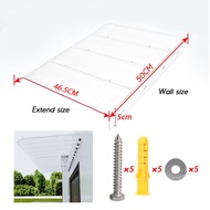 Transparent Window Awning Eaves Invisible Canopy Rain Shade Outdoor Balcony