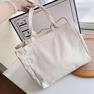 2026 original UNIQLO Japanese Single Womens Canvas Bag Shoulder Bag Casual Simple Canvas Bag Handbag