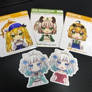 Indie VTubers- Dokibird, Nimi Nightmare, Dooby3D & Mint Fantome Waterproof Vinyl Sticker l Maerachii