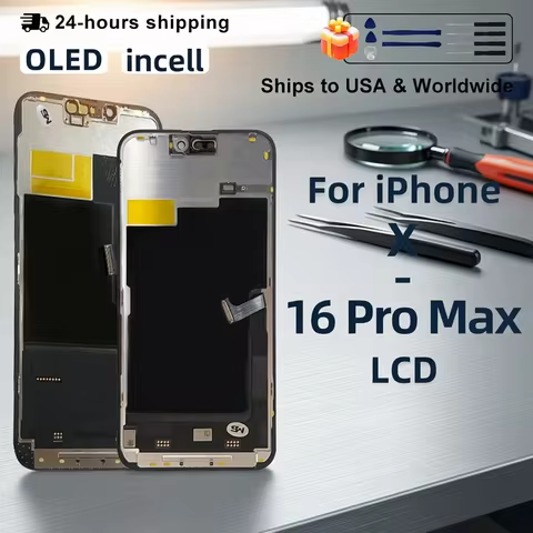 AAA+ OLED Display For iPhone XS 11 Pro LCD 3D Touch Screen Digitizer For iPhone 12 Pro Max Screen 13