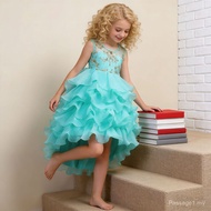 Children Performance Dress Dress Middle Big Children Trailing Princess Dress Cake Fluffy Performance