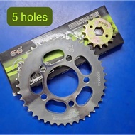 Benelli Keeway K - Light 202 - Sprocket Gear Set + Chain 428 [ Front Gear + Rear Gear ( 5 / 6 Holes 