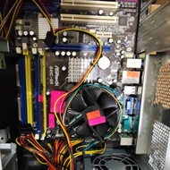 asrock motherboard G41-GS R2.0 with casing+ 1G Ram)