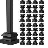 Iron Staircase Balusters 48pcs for 1/2 Inch Square Scroll Basket Twist Knuckle Stair Flat Shoes Balu
