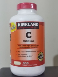 Kirkland Vitamin C 1000mg 500 tablet with rose hips citrus bioflavonoid complex immunity Multivitamin Supplement Multi