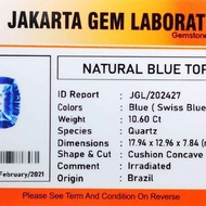 Original NATURAL BLUE TOPAZ GEMS STONE CERTIFIED SILVER BANGKOK RING 926 READY TO USE