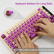 Nail Art Keyboard Key Caps Riser Stickers, Typing Aid For Long Nails, Game & Office Keyboard Enhance