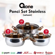 Stainless STEEL Pan+Glass Lid Unit OX-933P