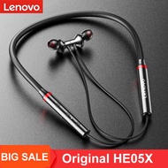 Lenovo HE05X Wireless Earphones Bluetooth Magnetic Neckband Headset Headphones With Mic