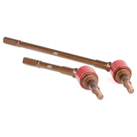 KYX Racing Hardened Steel AR90 Front Axle CVD Drive Shaft Set Rear Upgrades Parts for 1/6 RC Crawler