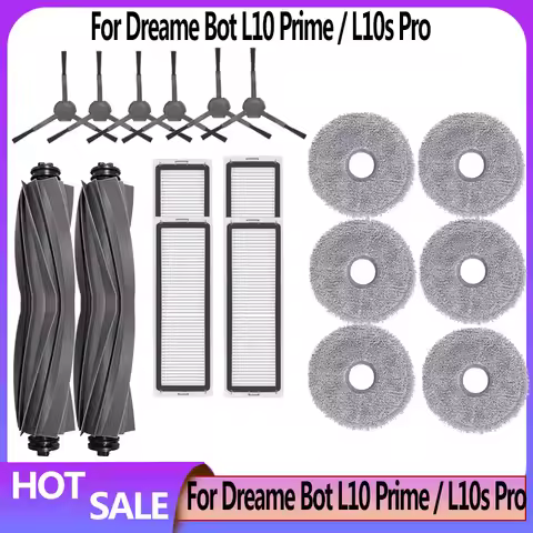 Dreame Bot L10 Prime / L10s Pro / L10 Pro Replacement Spare Parts Accessories Main Side Brush Hepa F