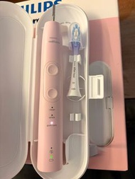 （98%新，有盒有單）飛利浦 Philips HX6856 Sonicare 5100 系列 聲波震動牙刷 粉紅色 香港行貨 + 5個全新G3非原廠刷頭