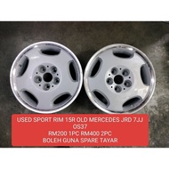 USED SPORT RIM 15 INCH 5X112PCD RIM LAMA MODEL RM200 1PC BOLEH GUNA SPARE TAYAR