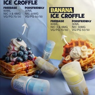 LIQUID SALTNIC - ESKRIM ICE CROFFLE SERIES 30ML 60ML - BANANA ICE CROFFLE / BLUBERRY ICE CROFFLE ECM