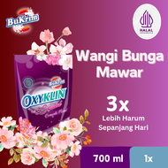 Sabun Detergent Cair BuKrim Oxyklin Romantic Liquid 700ml (Tanpa Piring)