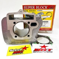 BLOCK + PAKING SET CAST IRON BRT SUPRA FIT REVO GRAND WIN C100 LEGEND ASTREA 53.40 MM
