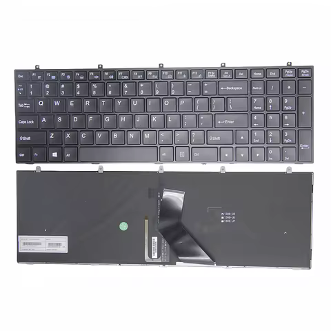 NEW US English Laptop Keyboard For Clevo W350 W670 W370ET W37S0 W670SC CW355ST Keyboard MP-13H83USJ4