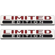 2Pcs Chrome Metal Door Fender Limited Edition Emblem SUV Racing Car Lid Trunk Logo Coupe Luxury Badg