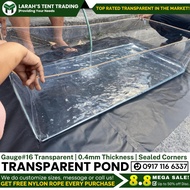 2x1x1ft AZOLLA GAUGE 16 AZOLLA POND TRANSPARENT CLEAR TRAPOND FISH POND FISH TANK LONA