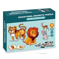 Ready to Ship  Animal Park Magnetic Puzzles Toys Magnetic ToysGifts Educational Toys For kids