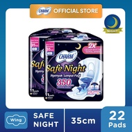 Charm Safe Night 35cm Gather 11 pads - 2 Pcs