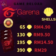 Garena Shell Pin Reload / Topup (65/130/195/390 Shells)