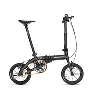 ROCKBROS 14inch Lightweight Folding Bicycle Mini Adjustable Height V Brake Bikes Mens and Womens