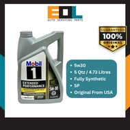 (USA) MOBIL 1 EXTENDED PERFORMANCE 5W30 SP GF6A Fully Synthetic Engine Oil (5QT/4.73L) DEXOS EP