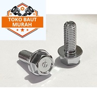 Flange bolt m8x20/flange bolt 8x20/cap bolt 8x20 bolt bolt bolt 12 bolt Foot Step Rear Stirrup bolt beat Carburetor original