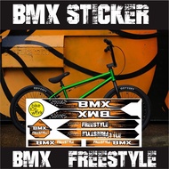 BMX BIKE STICKER VARIATIONS BMX BIKE STICKER DECAL VARIATIONS FREESTYLE BMX/ 02 ORANGE