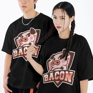 เสื้อเบคอนไทม์ เกมส์ROV แขนสั้นคอกลม cotton ใส่ได้ทั้งชายและหญิง ✨Bacon Time✨ เสื้อยืด oversize พร้อ