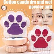 1/5Pcs Cotton Candy Powder Puff - Cartoon Cat Claw Makeup Sponge - Soft, Thickened, Wet And Dry Use 