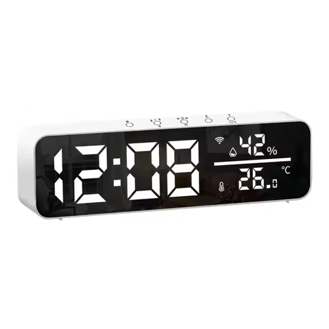 SZ-01T Clock Temperature and Humidity Alarm Clock Home Supplies Home Decorations Clocks WiFi Tempera