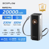 EcoFlow RAPID Pro Powerbank 20000mAh 230W Max Output with 100W Built-in Cable 4-Port Portable Charge