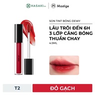 Son Tint Bóng Mastige Dewy Lâu Trôi Màu T2 Đỏ Gạch 4.5ml