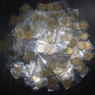 เหรียญ 50 สตางค์ทองเหลือง ปีพ.ศ 2500 ผ่านใช้ ต่อ1ชิ้น