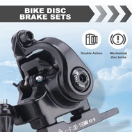 Road Bike Disc Brake Flat Mount Mechanical Dual Side Actuation Caliper 160mm Front Rear Bicycle Clam