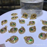 Tulip 18k Pendant au750 Female Oil Painting Style Xiaohongshu Enamel Pendant Hot-selling Paint Clavi