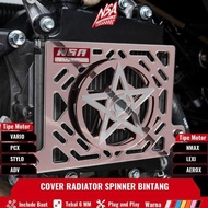 NSA COVER RADIATOR Spinner BINTANG MIRROR VARIO PCX NMAX AEROX ADV LEXI STYLO Yamaha Star Spinner Ra
