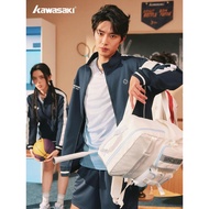 Kawasaki kawasaki Badminton Jersey Jacket Men Women Autumn Winter Knitted Sportswear Training Suit J