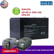 Aquarium Hailea CP-60 CPA-120 CP60 CPA120 ORIGINAL BATTERY AC/DC Air Pump Oxygen Pump ACDC Pam Oksig