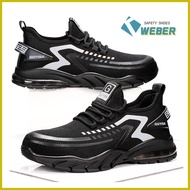♟ ◮ ⚽︎ WEBER Steel Toe Safety Shoes For Men Anti-slip Hiking Shoes Work Shoes Caterpillar