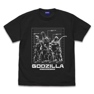 Past Godzilla Height Comparison Table T-Shirt Toho Godzilla Store Jp Kaiju