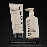 BASED Curly Duo: Premium Non-Toxic Curl Cream & Leave-In Conditioner Bundle - Defines Curls, Control