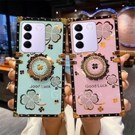 Case Vivo V27e V27 Pro VivoV27e VivoV27 V27Pro 5G Casing Clover