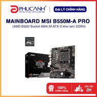 MSI B550M-A PRO AMD B550 motherboard, Socket AM4, M-ATX, 2 ram slots - Genuine product,