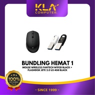 SAVING BUNDLING 1 - Fantech W193D Black Wireless Mouse + Jete 2.0 U3 4GB Black Flashdisk